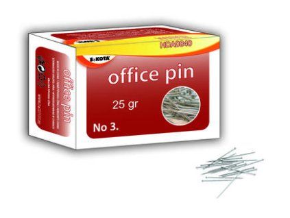 ŠPENDLÍKY PONIKLOVANÉ 28MM 25G HDA 0840/3228