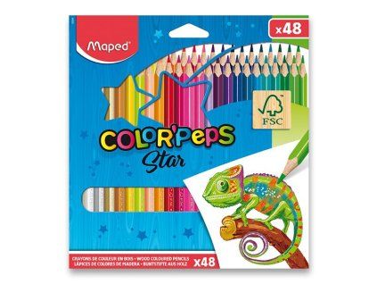 PASTELKY TROJHRANNÉ COLOR PEPS 48KS 0086/9832048