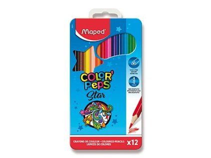 PASTELKY MAPED METAL BOX 12KS COLOR PEPS 0086/9832014