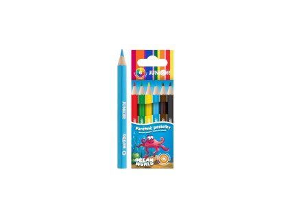 PASTELKY KRÁTKÉ 6KS ŠESTIHRANNÉ OCEAN WORLD 03261