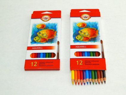 PASTELKY AKVARELOVÉ 3716/12 PLODY,RYBY,TANEČNICE
