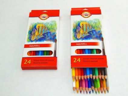 PASTELKY AKVARELOVÉ 3718/24 PLODY,RYBY,TANEČNICE