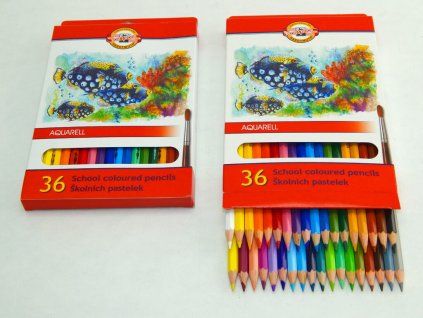 PASTELKY AKVARELOVÉ 3719/36 PLODY,RYBY,TANEČNICE