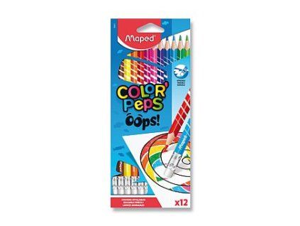 PASTELKY GUMOV.12KS COLOR PEPS OOPS S PRYŽÍ 0086/9832812