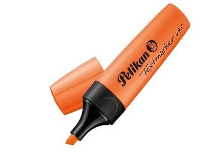ZVÝRAZŇOVAČ 490 PELIKÁN ORANŽOVÁ 00814119