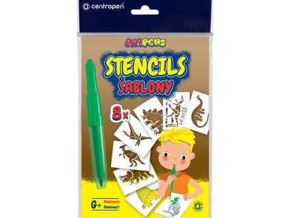 9996 ŠABLONY K FF AIR PENS G+ DINOSAUŘI