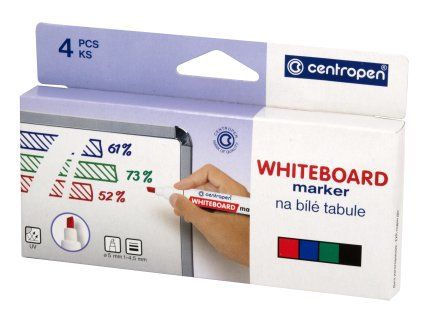 ZNAČKOVAČ 8569/4 NA BÍLÉ TABULE STÍRATELNÝ 1-4,5MM KLÍN.HROT