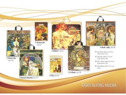 PE TAŠKA ALFONS MUCHA LA PLUME 28P