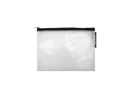 OBÁLKA SE ZIPEM A5 TRANSPARENT ČERNÝ LEM 2-3194