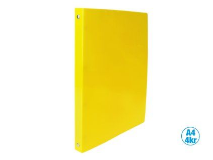POŘADAČ 4-KROUŽKOVÝ NEON ŽLUTÝ J250361