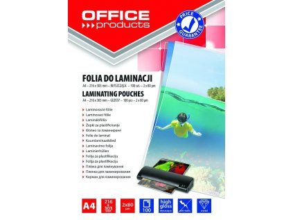 LAMINOVACÍ KAPSA A4 80MIK 100KS LESKLÉ X
