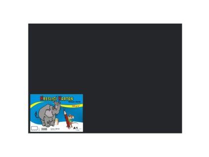 Kreslící karton barevný A1 10ks 180g černý 240 111039