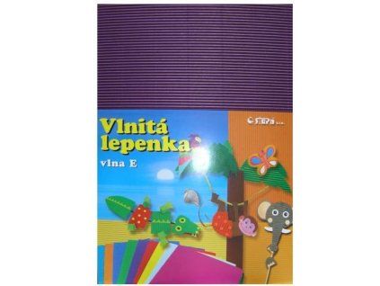 Lepenka E-Welle 260g 34,5x24,5cm rovná fialová 10l x