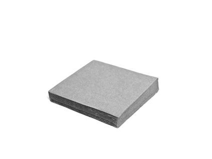 Ubrousky 33x33cm 3vrstvé 20ks šedé  19.70725