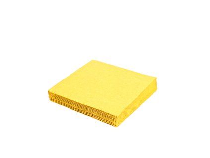 Ubrousky 33x33cm 1vrstvé 100ks žluté 19.70505
