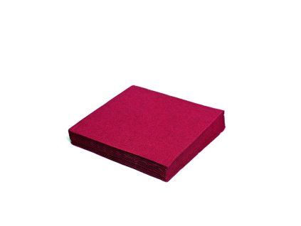 Ubrousky 33x33cm 3vrstvé 20ks bordo 236002, 19.70708