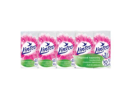 Papírové kapesníky Linteo Satin 3vrstvé 10ks 30103