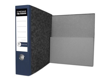 Pořadač archivní A4 8cm Executive složená kapsa modrý 104855