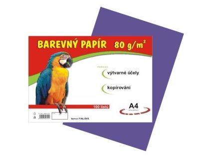 Barevný papír A4 100ks 80g fialový 230 200610