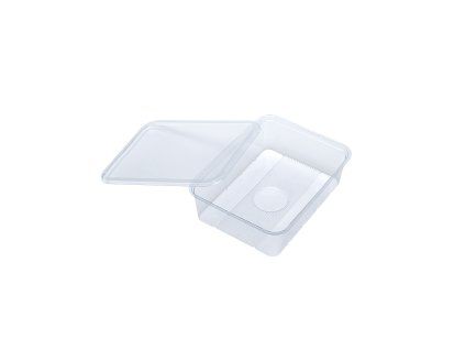 Vanička plast čirá 1000ml 09.20253 + víčko čiré 09.20236