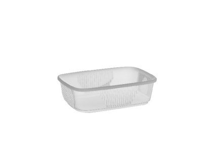 Vanička plast hranatá 150ml 09.77315 + víčko 09.77300