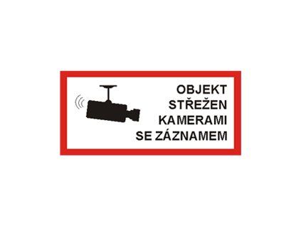 651p PLASTOVÁ CEDULE TENTO PROSTOR  JE MONITOROVÁN