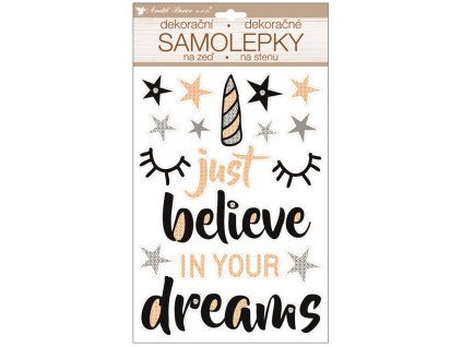 10396 Samolepka za zeď Believe in Dreams prostorová 36 x 21 cm