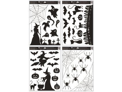 40008 Okenní folie strašidelný Halloween 35x50cm
