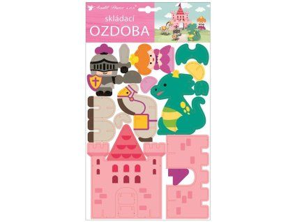 10496 Skládací papírový pohádkový hrad 21 x 36,5 cm