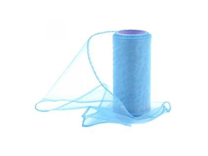 240022 ORGANZA 12CM/10Y MODRÁ LEDOVÁ