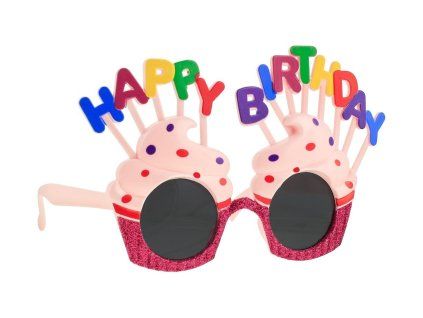 408754 BRÝLE HAPPY B´DAY MUFFINY, PLASTOVÉ