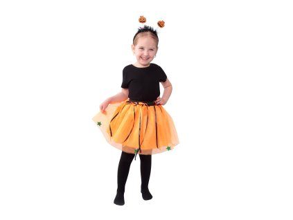 231344 DĚTSKÝ KOSTÝM HALLOWEEN TUTU SUKNĚ S ČELENKOU