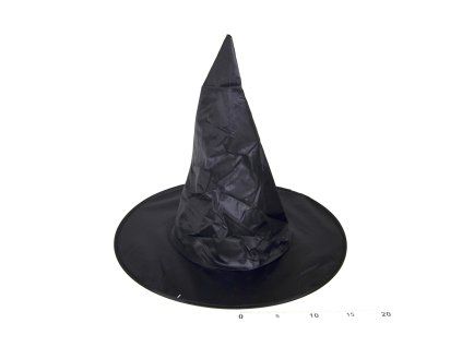 W880217 KLOBOUK ČARODĚJNICKÝ ČERNÝ DOSPĚLÝ