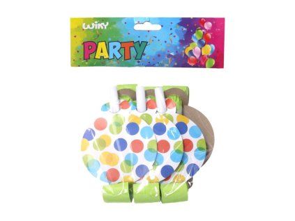 W039260 Párty frkačky TEČKY 6 ks