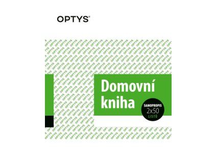 1289 Domovní kniha, samopropisovací, 11,5 x 14,8 cm, 2 x 50 listů