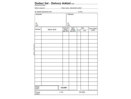 PT140 DOD.LIST DAŇ.DOK.A5 SP