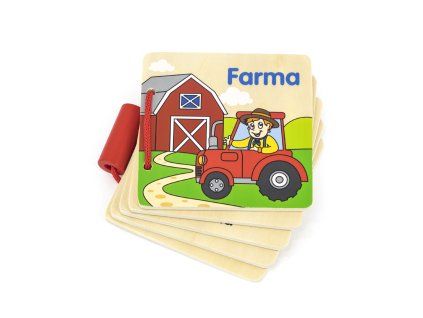 DŘEVĚNÁ KNÍŽKA FARMA 449253