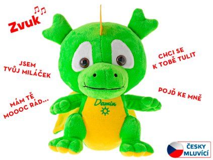 DRÁČEK DAMIN 19CM ČESKY MLUVÍCÍ 0M+  94524
