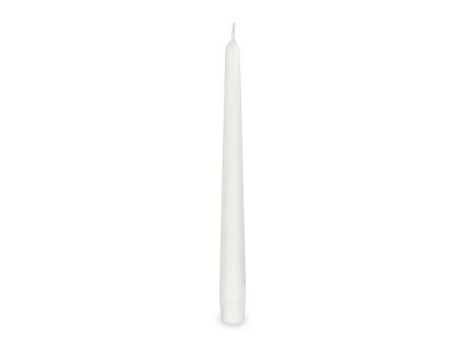 2031100 SVÍČKA KONICKÁ  24,5CM BÍILÁ