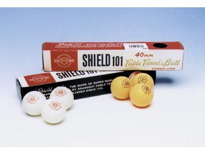 UNISON PINGPONGOVÉ MÍČKY SHIELD ŽLUTÉ 40mm  6KS  1309