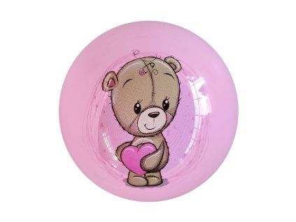 MÍČ 23CM MEDVÍDEK 4 BARVY   AR33886
