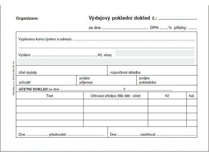 PT050 VYDAJ.DOKL.I PRO PODV.UCE.A6 $