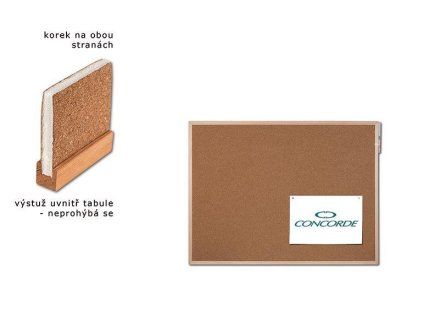 KORKOVÁ TABULE OBOUSTRANNÁ 40x60CM A0452