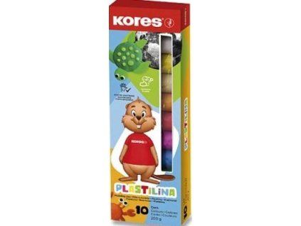 PLASTELÍNA KORES 10KS ZÁKLADNÍ BARVY 0088/3401000