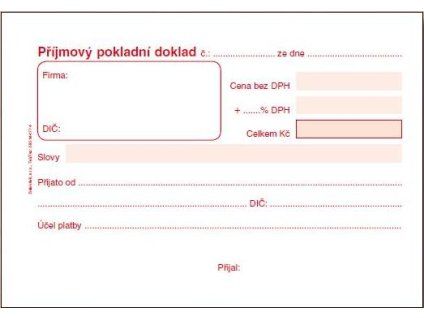 ET020 PŘÍJMOVÝ POKLADNÍ DOKLAD