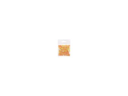 407051 KONFETY KVĚTINKY ORANŽOVÉ 7MM, 15G