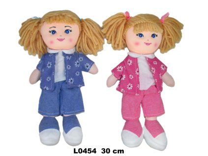 PANENKA LÁTKOVÁ 30CM 2 DRUHY   L0454