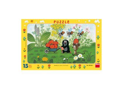 DINO PUZZLE DESKOVÉ 15 DÍLŮ KRTEK NA VÝLETĚ 001084