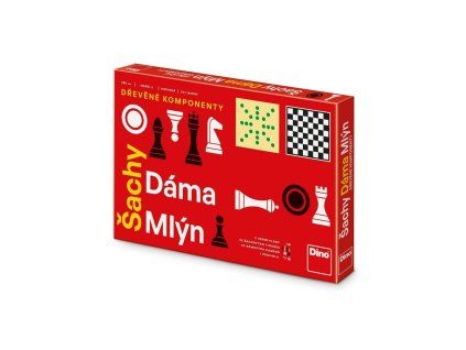 ŠACHY, DÁMA, MLÝN - DŘEVĚNÉ KOMPONENTY 6+   631823