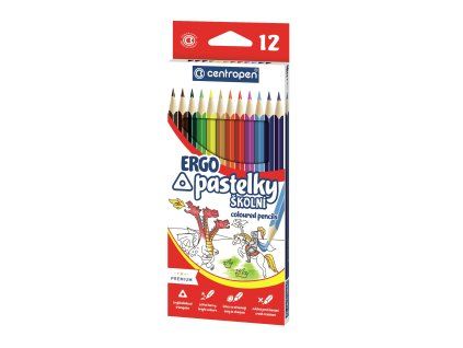 PASTELKY TROJHRANNÉ 12KS 9521